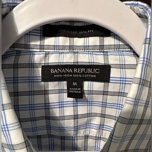Banana Republic untucked slim fit non-iron dress shirt